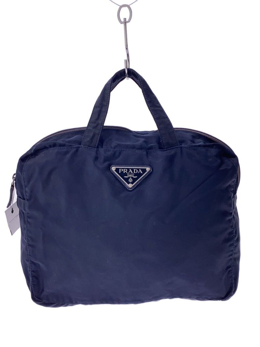 Prada Vela Tessuto Messenger Crossbody Bag Blue